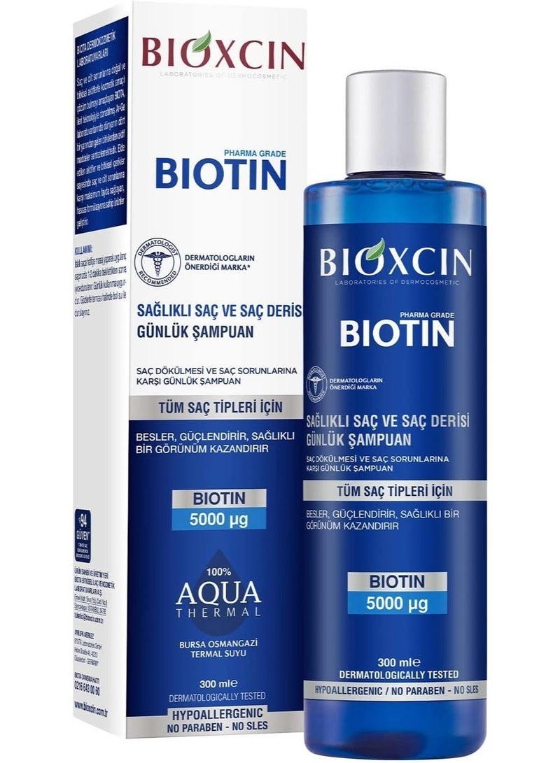 Bioxcin Biotin Daily Shampoo: Healthy Hair & Scalp, 300ml Volume & Strength - Image 4